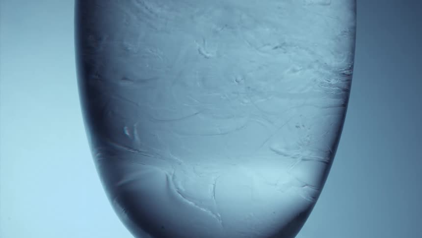 Abstract liquid in motion inside ice