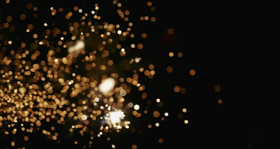Fireworks exploding in the dark sky