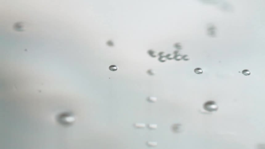 Abstract bubbles moving inside a liquid