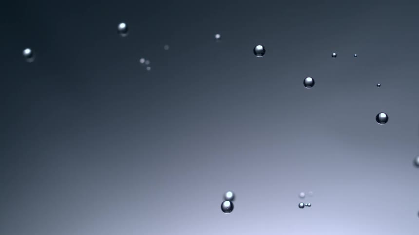 Abstract bubbles moving inside a liquid