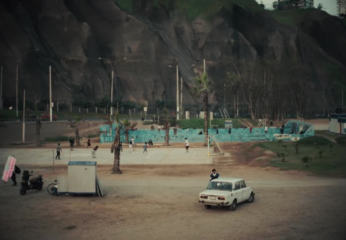 Children are playing in the park