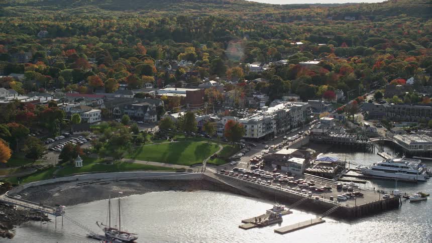 Port area of a small suburban town