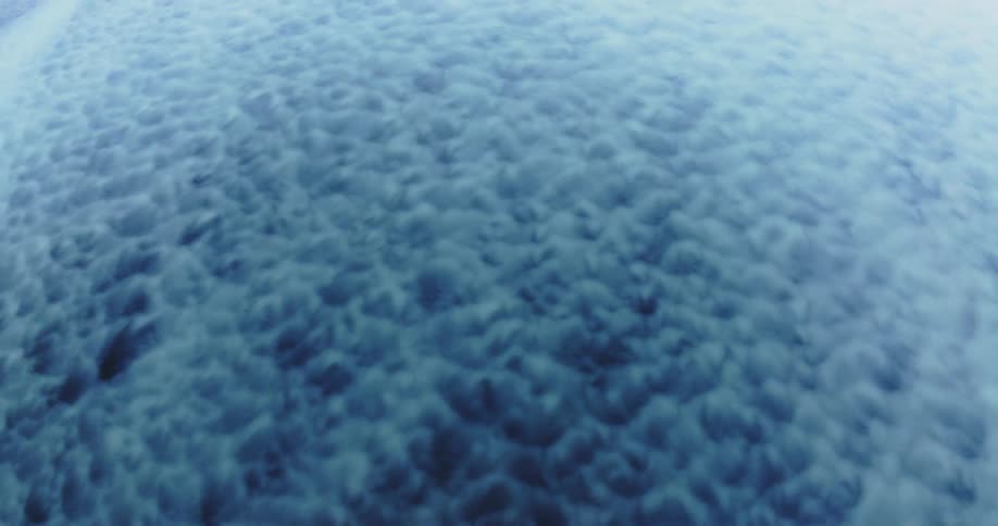An aerial view patterns of a textured river landscape