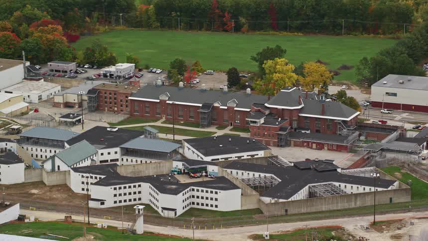 Aerial view of concord state prison