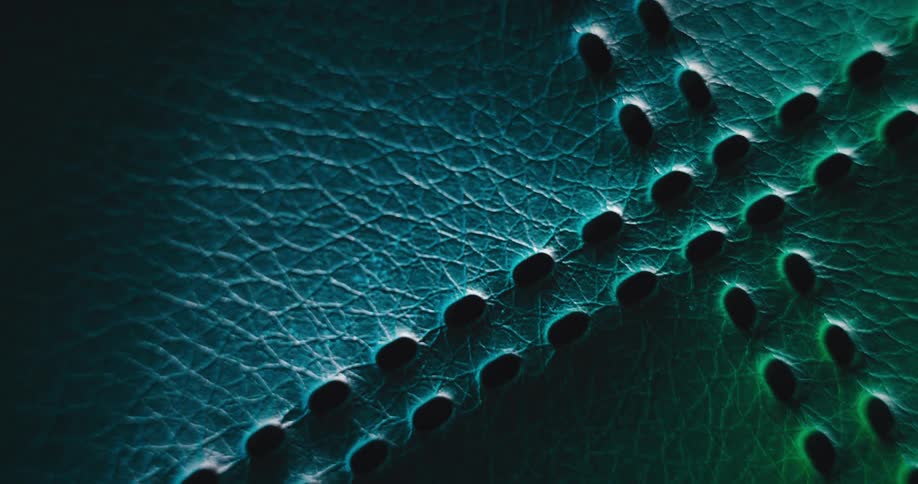 A clip of a glowing leather