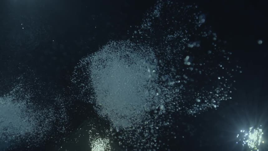 Bubbles in the pool underwater