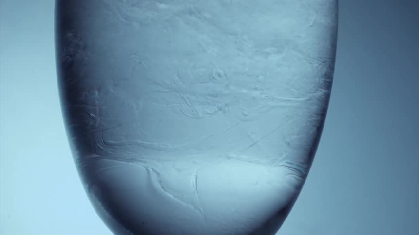 Water moving inside an abstract container
