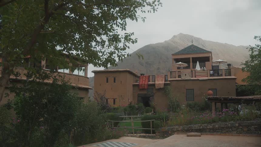 Rustic resort in the mountains