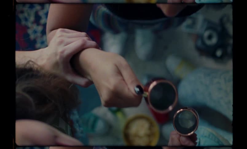 Group of friends drinking shots