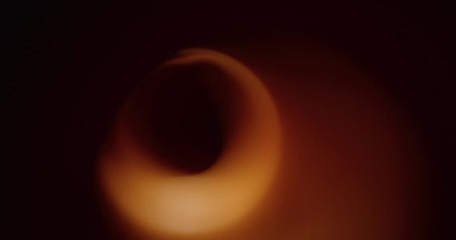 Internal view of an abstract tube with lights and shadows