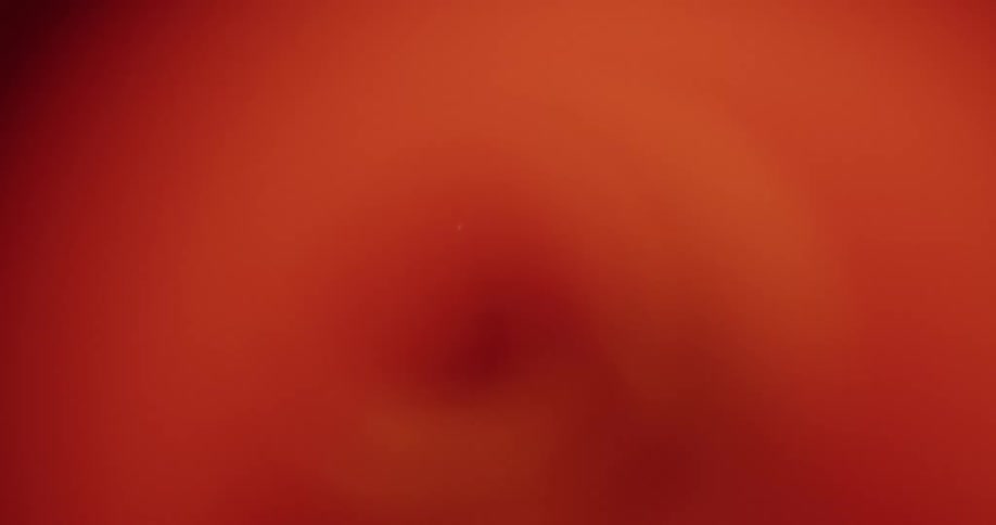 View from inside an abstract funnel with reflections of external lights