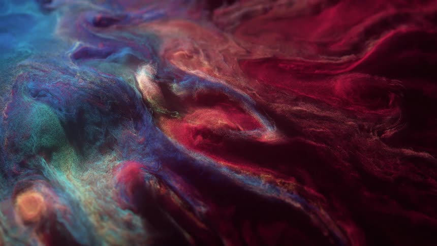 Abstract art with psychedelic moving fluids