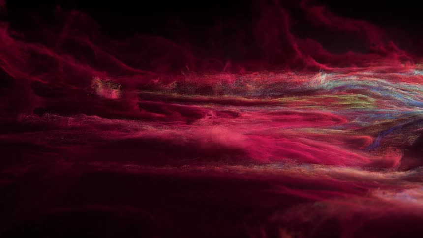 Colorful smoke fluid art