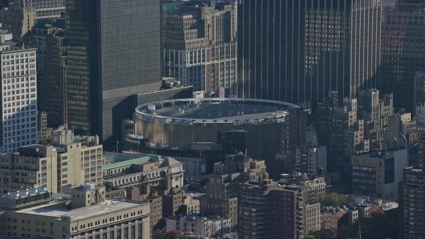 Skyline of a metropolitan city with big towers during the day