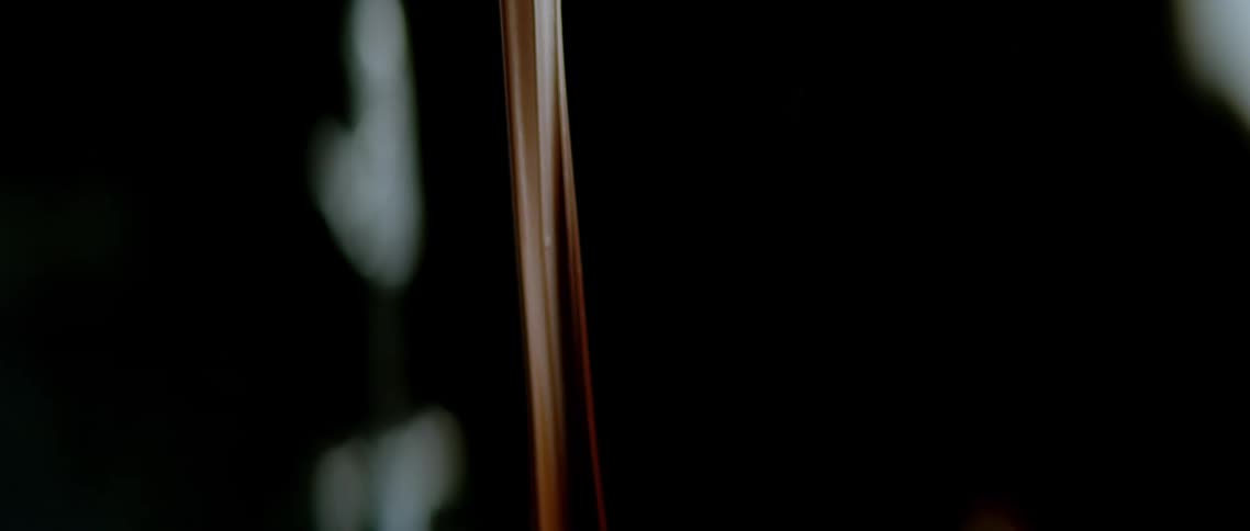 An object with a creamy texture falling down