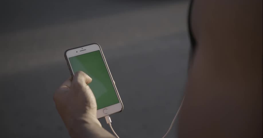 A person is using a phone