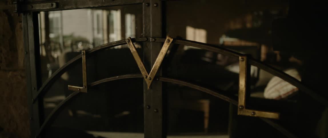 A close up clip of an entrance