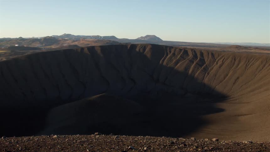Deep basin  made of dirt