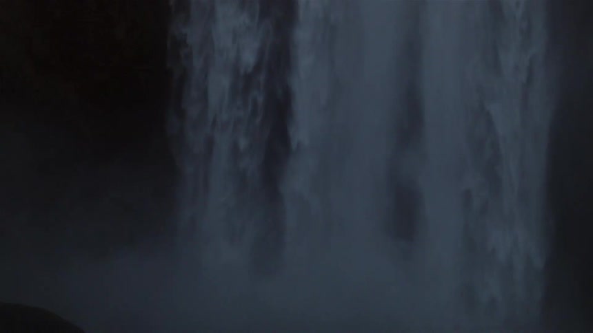 Close up of a waterfall