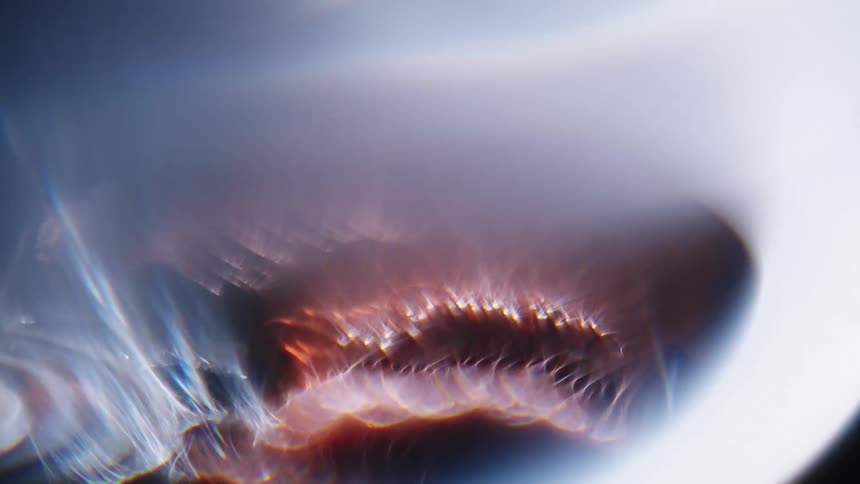 Abstract light hitting electric engine