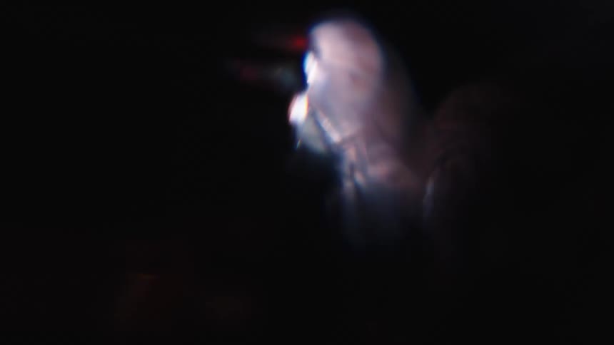 An object is shaking and spinning fast