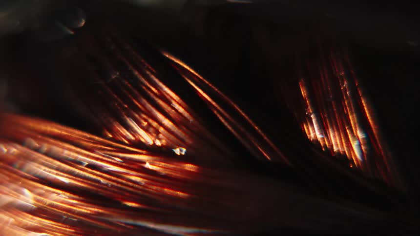 A bunch of orange wires spinning