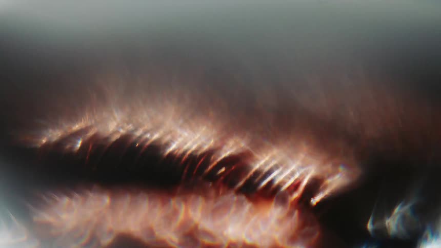 Abstract art of flickering lights at night
