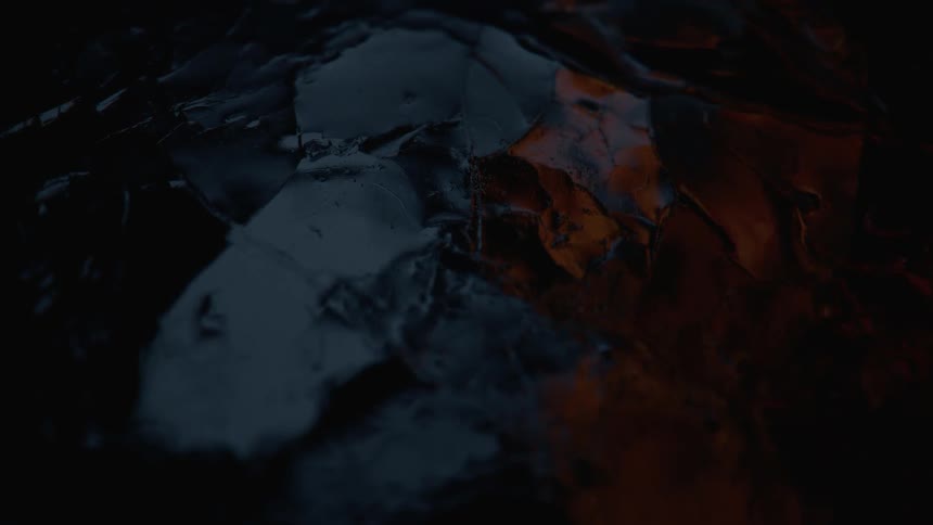 Light is reflecting on this surface in the dark