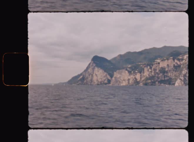Panorama of the sea and coast on the horizon