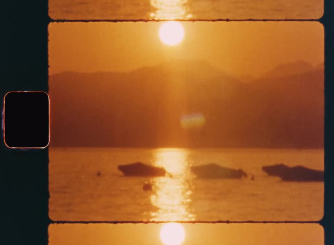 The sun shines on sea
