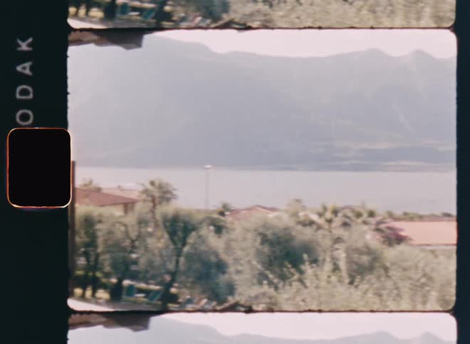 The rural town is by the mountains