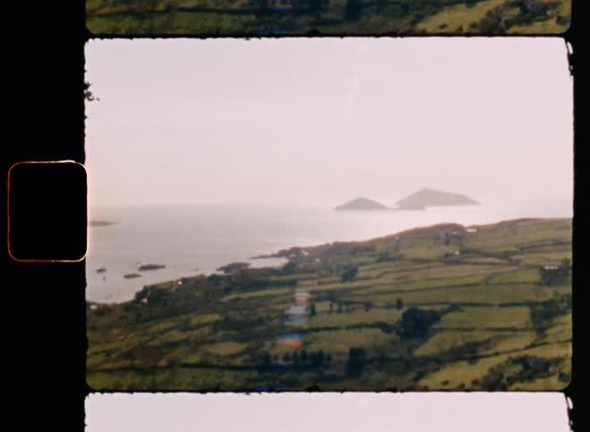 The flat fields lead to the shore