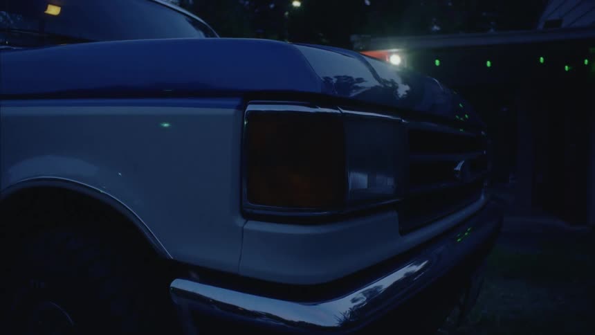 A car whose headlights go out and its dark