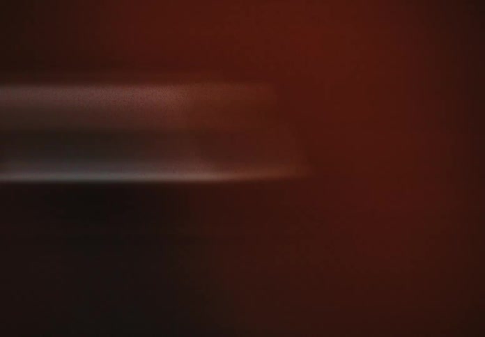 Transition effect. Fast moving vehicle creates a blur.
