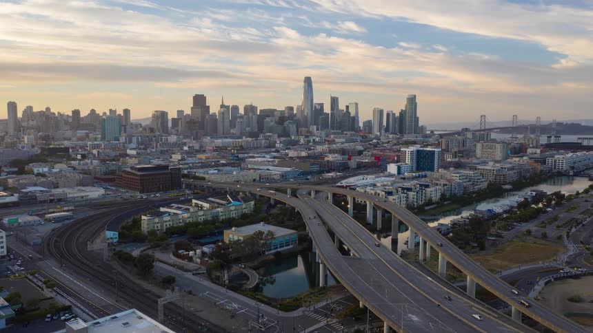Traffic runs through San Francisco