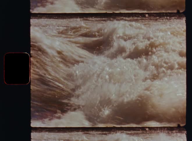 The rapids are rough and splashing
