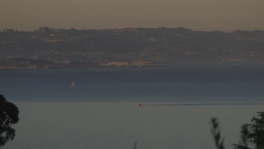 Sunset over the Bay Area
