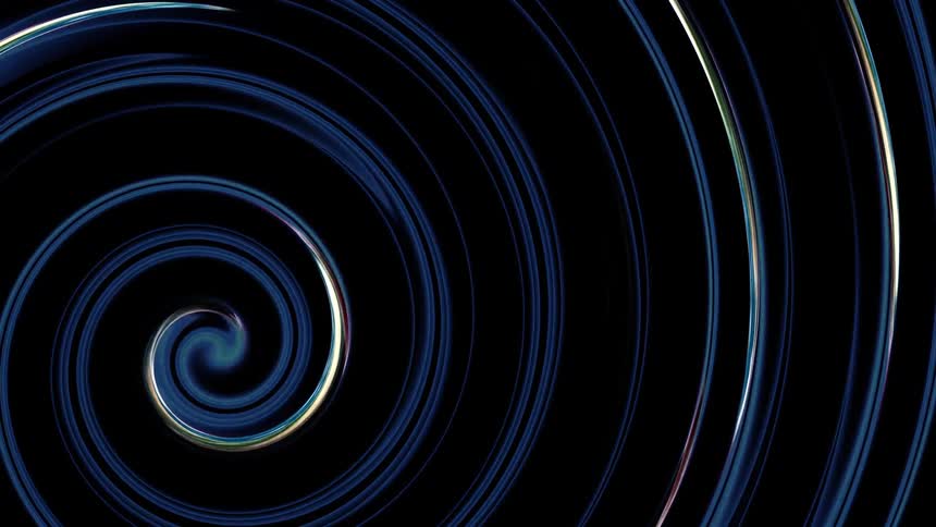 The spiral motion of a dense liquid with a sudden acceleration