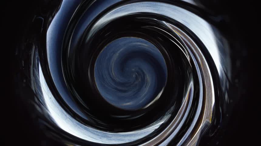 Abstract fluid spiral