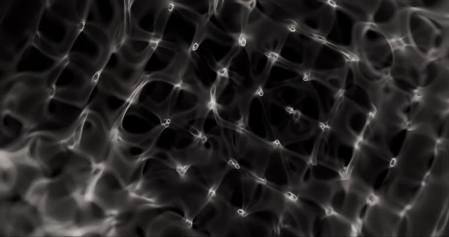 Dense and standardized liquid in abstract in black and white in smooth motion