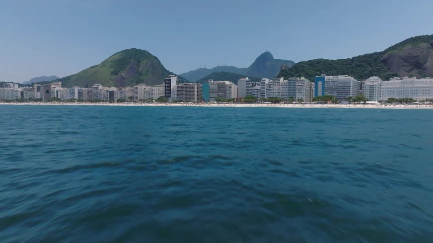 The beaches are lined with resorts