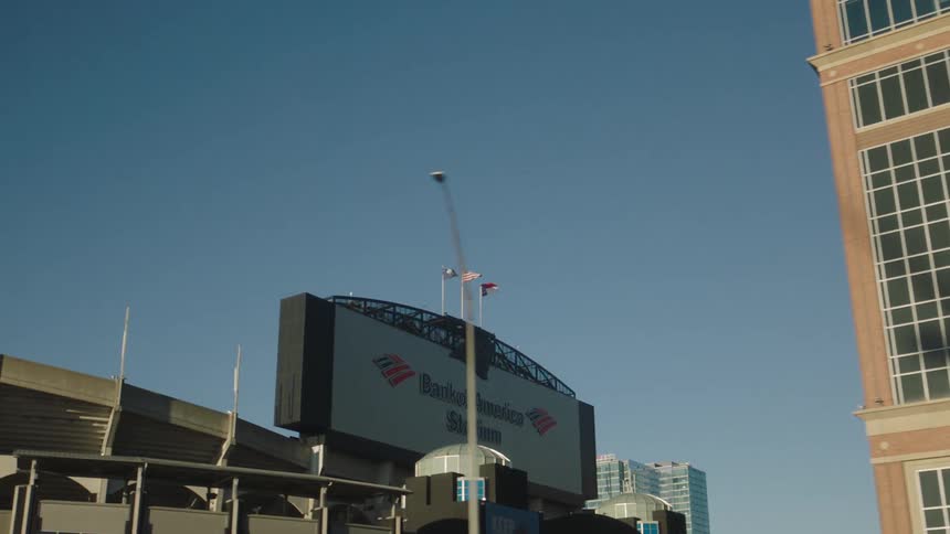 The exterior of bank of america stadium