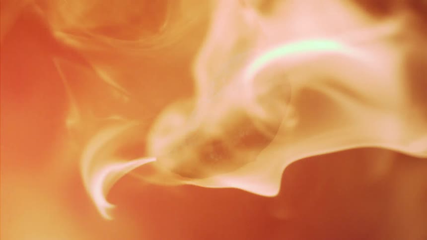 Red pepper with abstract fire being expelled