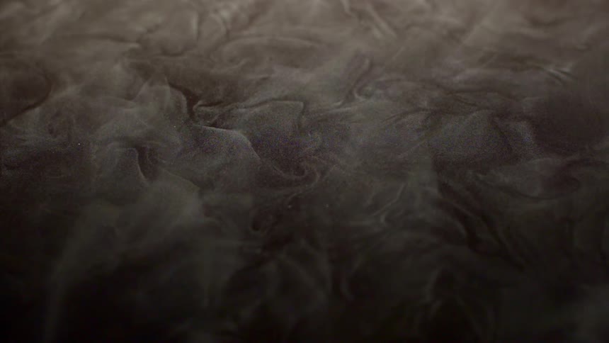 Fog flows over the surface