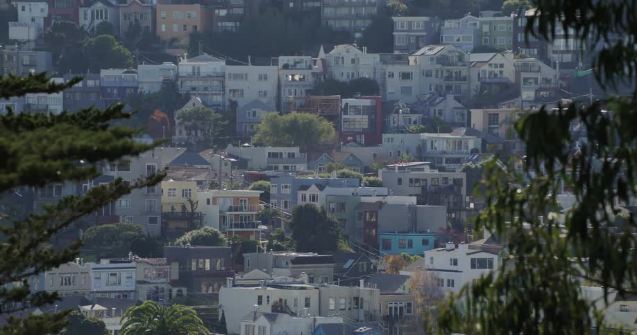 Neighborhood on the hills at morning