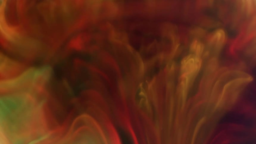 Abstract and psychedelic fluid in slow motion