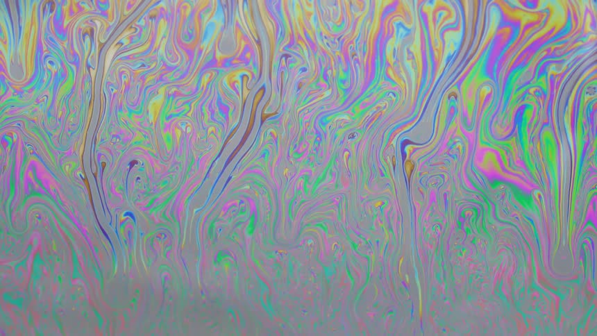 Psychedelic abstract and colorful fluid art in motion