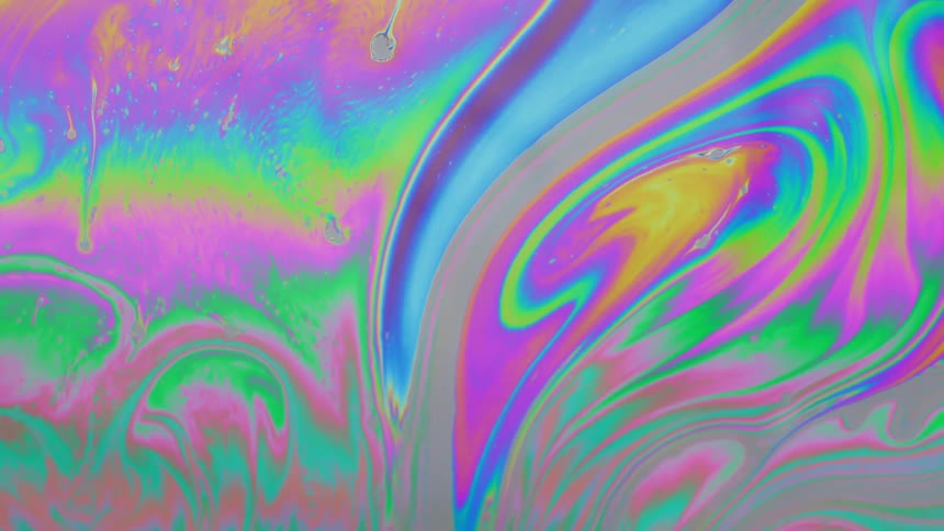 Fluid abstract and psychedelic dense substance in slow motion