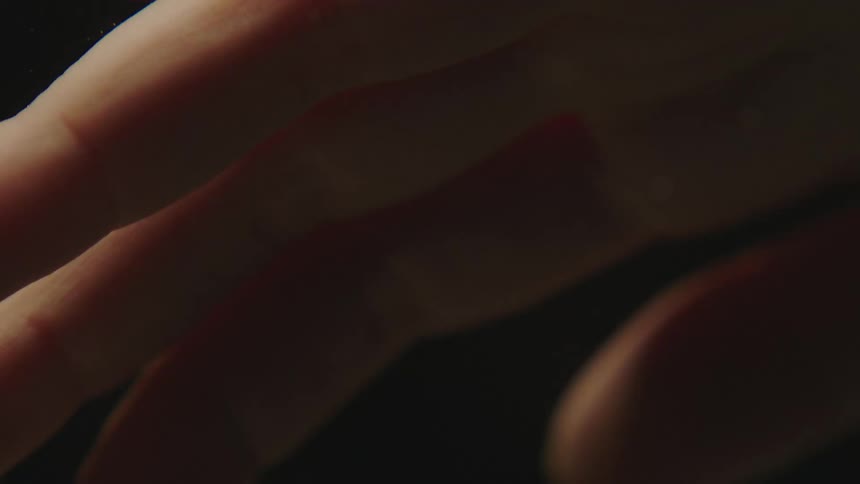 A hand making smooth movements