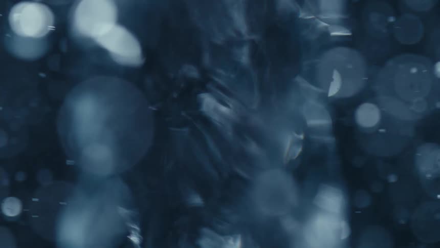 Liquid swirls underwater